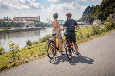Fahrradfahrer in Tschechien